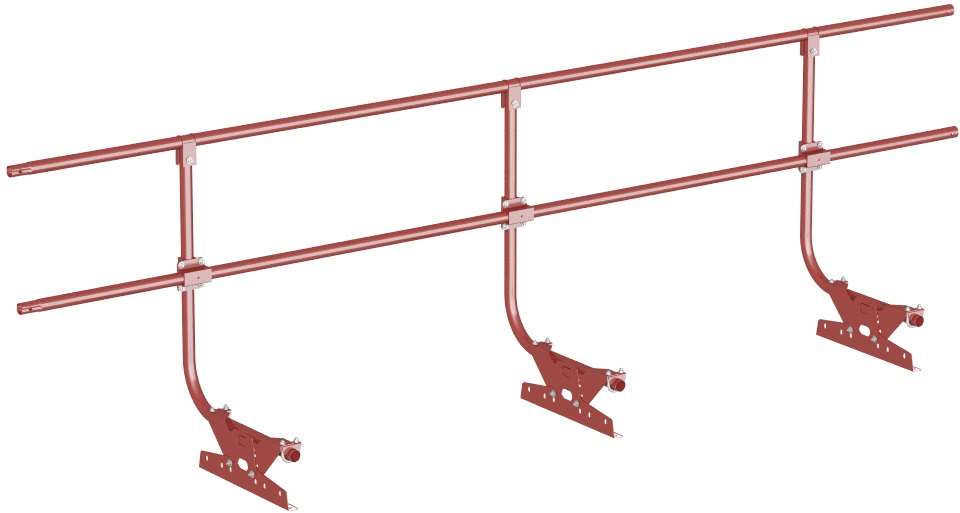 длина: 3 м высота ограждения: 60 см материал: оцинкованный металл порошковая окраска 3 универсальных опоры кронштейна, толщиной 2 мм 2 круглых трубы, толщиной 1 мм 3 г-образных трубы, толщиной 1 мм 3 регулировочных кронштейна 3 скобообразных кронштейна 6 шляпных кронштейнов 6 хомутов комплект крепежа вся продукция сертифицирована гарантия: 25 лет функция снегозадержания: (1 овальная труба 45*25 мм) - цена по запросу