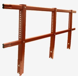 длина: 3 м высота: 0,68 м материал: неоцинкованный металл 3 опоры 2 овальных трубы 40х20 мм 3 шт. крепления к парапету комплект крепежа порошковая окраска