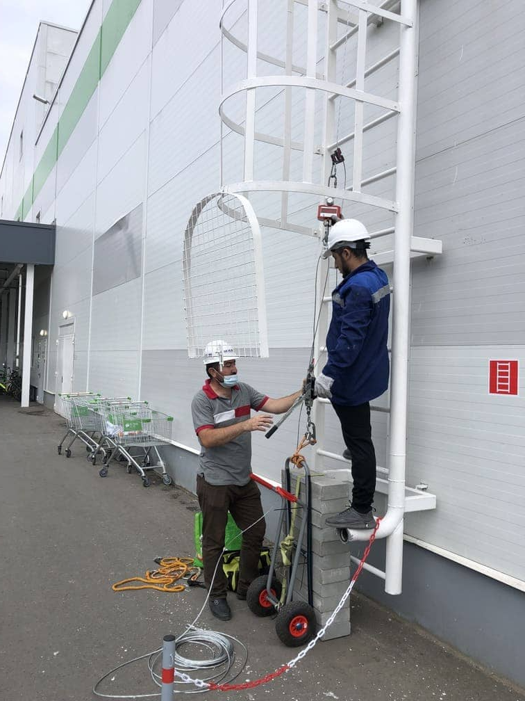 Проверка и испытание лестницы п1-2