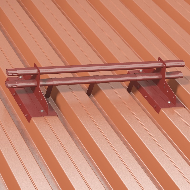 овальная труба 40 х 20 мм, толщина 1,2 мм  - 4 опоры универсальных опоры , толщиной 2 мм  -  оцинкованный металл  - порошковая окраска  - универсальная система прокладок из пластиката - это лучше, чем ЭПДМ-резина  - комплект крепежа  - стандартные цвета RAL 8017, 3005, 6005, RR 32 